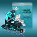Adjustable Inline Skates Roller Blades with Light Up Wheels for Girls, Kids, Women, and Adults - High Performance Rollerblades for Beginners - Size M (US Big Kids 1-4) - Buy Online on SooperMarket.com
