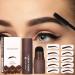 Shenrongtong Eyebrow Stamp & Shaping Kit - Waterproof Light Brown Eyebrow Template & Powder for Beginners - Buy Online on SooperMarket.com