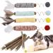 Silvervine Chew Sticks Kitten Teething Toys for Indoor Cat Chew Toy Natural Matatabi Cat Catnip Sticks Cat Teeth Cleaning and Stress Release 10 PCS