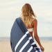 SummerSand Deep Blue Microfiber Beach Towel 63x31.5in - Sand Free & Quick Dry for Pool, Surfing & Travel - Lightweight XL Swim Towel - Buy Online on SooperMarket.com