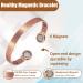 EnerCoppeX Copper Magnetic Bracelet for Women - Detox Jewelry with 3500 Gauss Magnet (CPB-0964Q) - Buy Online on SooperMarket.com