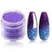 28g Blue & Purple Glitter Color Change Dip Powder Nails - Long-lasting No UV Light Needed (W-No.5) | International Shipping - Buy Online on SooperMarket.com
