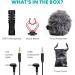 Movo VXR10 Universal Video Microphone with Shock Mount, Deadcat Windscreen, Case - Shotgun Mic for iPhone, Android, Canon EOS, Nikon DSLR Cameras & Camcorders - Buy Online on SooperMarket.com