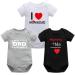 Bestele Baby Bodysuits Bodysuit for Newborn Boys and Girls Cotton Baby Onesies Rompers Short Sleeve for Toddler Infant 0-3-6-9-12-18-24 Months Coverall Undershirt Set 3*Set 4 Mo 18-24 Months