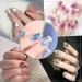 2 Nail Stamp Kit - Silicone French Nails & Clear Jelly Nail Art Stamper | DIY Creative Nail Tools for Perfect Manicure - Buy Online on SooperMarket.com