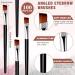 Gerrii 100 Pieces Disposable Angled Eyebrow Brushes Eye Liner Brush Disposable Angle Brushes Tinting Brushes for Women Girls Salon Beauty Cosmetic Make up Tool Disposable Esthetician Supplies (Silver) - Buy Online on SooperMarket.com