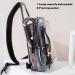 TINYAT Clear Sling Bag with USB Charging | Stadium Approved Transparent Chest Bag for Women Men - Buy Online on SooperMarket.com