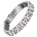 EnerCoppeX Magnetic Bracelets for Women Stainless Steel Bracelet with Effective Healing Magnets Adjustable Jewelry Gift (STB-2475ESDWK)