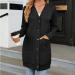 Gefomuofe Cardigan Women's Long Cardigan Lightweight Loose Cardigan Long Cardigan Women's Lightweight Loose Casual Cardigan Sun Protection Shirt Holiday Beach Blouse S Black - Buy Online on SooperMarket.com