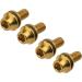 Wanyifa Titanium M5x12mm Bicycle Water Bottle Cage Bolts with Washers - Pack of 4 Gold - Buy Online on SooperMarket.com