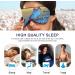 Haskirky Light Blocking Eye Mask - Adjustable Unisex Travel Accessory for Deep Sleep and Meditation - Breathable Comfort in Bright Blue - Buy Online on SooperMarket.com