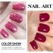 Nail Polish Set - Quick Dry Nail Polish - Pink Nail Polish with Glitter Flower - Long Lasting Chip Resistant Nail Polish for DIY Nail Art Manicure at Home - Buy Online on SooperMarket.com