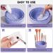 LELE LIFE Makeup Brush Cleaner Mat with Drying Rack Silicone Makeup Brush Cleaning Mat Scrubber Bowl Make Up Brush Cleaner Pad for Cosmetic Brushes Purple - Buy Online on SooperMarket.com