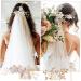 PLAFOPE 1 Set Comb Set Bride Side Combs Hair Decorations U Shaped Hair Pins Rhinestones Wedding Side Comb Wedding Hair Pins Wedding Veil Combs Flower Bridal Combs Hair Flowers Pearl White - Buy Online on SooperMarket.com