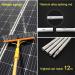 photovoltaic cleaner window cleaning pole 4M-12M Water Fed Telescopic Brush Window Clean Extendable Cleaner Conservatory Roof Cleaning Tools Pole 55cm Brush Head 4M/13FT - Buy Online on SooperMarket.com