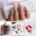 400pcs SS30 Mine Gold Nail Rhinestones Bulk - Metallic Golden Nail Art Gems for Nails, Makeup, Crafts - K9 Glass Stones - Buy Online on SooperMarket.com
