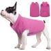 FUAMEY Dog Fleece Vest,Warm Sweatshirt Puppy Stretchy Sweater Pullover Dog Turtleneck Coat Dog Winter Jacket with Leash Hole,Doggie Dachshund Sweaters Yorkie Clothes for Small Medium Dogs Pink S Small pink