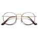 Soyos blue light filter glasses men women without starch screen glasses computer glasses vintage-oriented round design fake glasses SJ5024 Leopard frame/anti-blue light lens