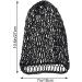 LUOEM Black Crochet Hairnet Sleep Cap Snood Cover for Women - 5.9 x 3.9 x 0.12 inch - Buy Online on SooperMarket.com