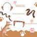 Jeffdad 2-Piece Interactive Cat Wand Toy Interactive Cat Wand Leopard Ribbon Toy fits most cats and kittens - Buy Online on SooperMarket.com