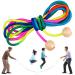 Springs rope for multiplayer 5 meters of jumping children jump rope long Multi -jumper children with a wooden ball handle groups jumping rope for children and adults