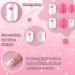 168 Pieces Girls Press on Nails for Kids Gift - Dark Pink Theme | Full Cover Short False Fingernails for Children - Nail Design Decoration - Buy Online on SooperMarket.com