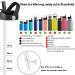 Mijafaron Straw Lid for Hydro Flask Wide Mouth 32oz 40oz - Black Flexible Handle Replacement Sports Cap Top with Straw - Buy Online on SooperMarket.com