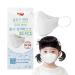 (Pack of 20) Evergreen Clean Top Premium 3D Disposable White Kids KF-94 Face Mask Age 3-9 Old 3-Layer Filters Protective Dust Mask Individual Packs Made in Korea.