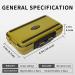 TRUSCEND Small Green Fishing Tackle Box Organizer | Waterproof & Airtight Storage Container with Adjustable Dividers | Ideal for Lures and Gear - Buy Online on SooperMarket.com