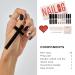 NAILOG Halloween Semi Cured Nail Strips - 20 Extra Long Gel Strips - Buy 3 Get 1 Free UV Lamp - Glossy, Long Lasting Nail Polish Stickers with Soft Gel Finish - Black Heart Design - Buy Online on SooperMarket.com