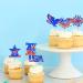 24 Pcs Independence Day Cupcake Toppers Glitter National Flag Cake Topper Picks Toothpick Toppers 4th of July Flag Day Photo Props for Patriotic Party Supplies (eagle-godbless-you) - Buy Online on SooperMarket.com