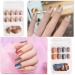 Kalolary 144PC False Nails Set - Complete Acrylic Fingernails with Nail Glue Stickers for Women & Girls | DIY Nail Art & Decoration - Buy Online on SooperMarket.com