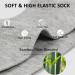 Thickened Bamboo Diabetic Socks for Men & Women - Non-Binding Extreme Wide Design - Medium Black - Buy Online on SooperMarket.com