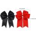 2 Pack 6 inch Bow Hair Clips Large Hair Bow Hair Barrette Clips for Women Girls Red Hair Bows(Black Red) - Buy Online on SooperMarket.com