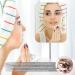JASEFA 10x Magnification Makeup Mirror with Flexible Gooseneck Stand - White, 360 Rotation, Tabletop Cosmetic Mirror for Shower, Shaving, and Travel - Medium Size - Buy Online on SooperMarket.com