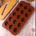 HOMSFOU 8 Pcs Chocolate Mold Cookie Baking Candy Making Molds Maple Leaf Mold Silicone Chocolate Rose Chocolate Silicone Cookie Mini Semi Sphere Silicone Mold 3D Chewing Gum Spherical 18.5X11CMx4pcs Light Brown 1x4pcs - Buy Online on SooperMarket.com