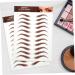 HAPINARY 5 Sheets eyebrow sticker sticker eye makeup supplies makeup eyebrow - Buy Online on SooperMarket.com