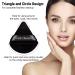 MAANGE 6 Pcs Triangle Makeup Puff Set for Loose Powder - Soft Face Body Foundation Puffs - Triangular Design for Contouring - 3 Black + 3 White - Buy Online on SooperMarket.com