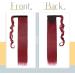 23-inch Dark Red Synthetic Clip-in Ponytail Extension | Straight Hairpiece - Buy Online on SooperMarket.com