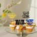 Father's Day Cupcake Toppers Father's Day Decorations Super Dad Cupcake Picks Best Dad Ever Happy Father's Day Party Decor Supplies 24 Pcs - Buy Online on SooperMarket.com
