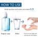 8.5oz White Foam Pump Bottle 4 Pack - Refillable Travel Hand Soap & Shampoo Dispenser - Buy Online on SooperMarket.com
