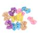 Agatige 20Pcs Dog Bows Small Dog Topknots Dog Hair Bows Dog Assesoriess Dog Bows Grooming with Rubber Band Puppy Hair Bows Cute Pet Small Hair Bowknot Grooming Accessories