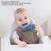 Wooden Teething Toy Ring with Colored Cotton Yarn - Blue & Black Teething Bracelet for Babies - Hand Grip Training - Buy Online on SooperMarket.com