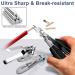 Senior Toenail Clippers Set for Thick Nails - Featuring Ingrown Toenail Tool, Wide Opening Clipper, Rotary Fingernail Clipper, Leather Case & File - Black - Buy Online on SooperMarket.com