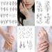 Celaza Temporary Tattoos for Women - 275 Styles of Long-Lasting Fake Tattoo Stickers - Sexy Black Henna Tatuajes Temporales - 61 Sheets - Buy Online on SooperMarket.com