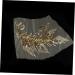 Trendy Stickers 2 Pcs Fashion Stickers Trendy Accessories Sequin Clothing Clothes Iron on Appliques Patches for Clothes Golden Size 1 - Buy Online on SooperMarket.com