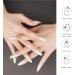 DANNI & TONI Silver Soiree Nail Wraps - 28 Semi-Cured Gel Stickers for Salon-Quality Manicure - Buy Online on SooperMarket.com