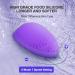 Facial Cleansing Brush by NEWDERMO Vibrating Silicone Face Scrubber - 2 Function Modes and 7 Speeds Rechargeable IPX7 Waterproof Face Brush for Deep Cleaning Pores Exfoliating and Massaging Purple - Buy Online on SooperMarket.com