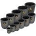 GONGYI #1 (2.2lbs-1kg) Clay Graphite Crucible for Metal Melting Casting Refining Gold Silver Copper Brass Aluminum # 1