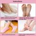 Moisturizing Gel Socks - 2 Pairs with Vitamin Infusion for Dry Skin Repair | Black & Pink Spa Socks - Buy Online on SooperMarket.com